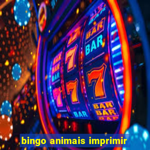 bingo animais imprimir